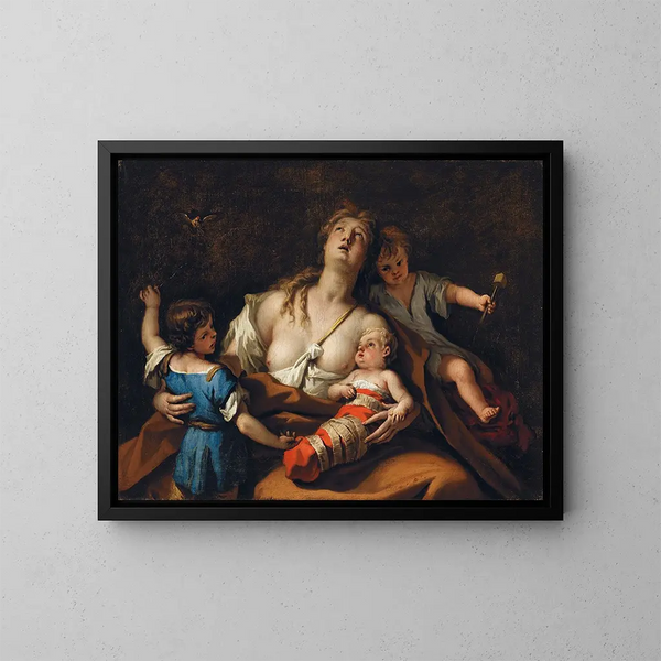 Charité - Sebastiano Ricci — framed artwork on a wall