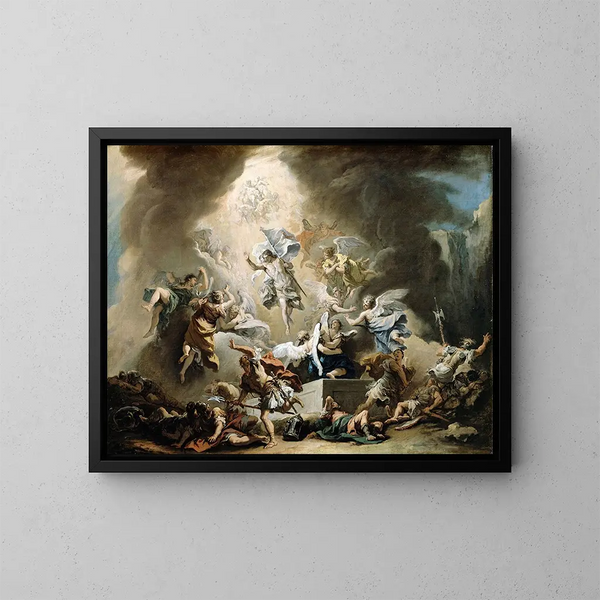 La Résurrection - Sebastiano Ricci — framed artwork on a wall