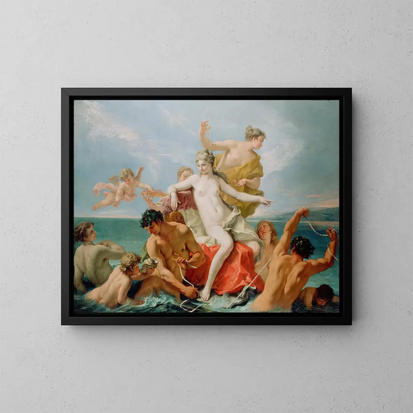 Triumph of Venus Marine - Sebastiano Ricci — framed artwork on a wall