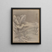 Winter Scene - Seki Shūko — framed artwork on a wall