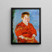 Jongen - Sekine Shōji — ingelijst kunstwerk aan de muur