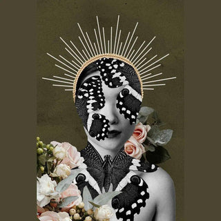 Sérénité Florale | Collage | Reproduction Tableau Décoration murale affiche copie
