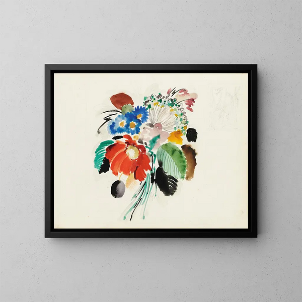 Bouquet mélangé - Sergey Chekhonin — framed artwork on a wall