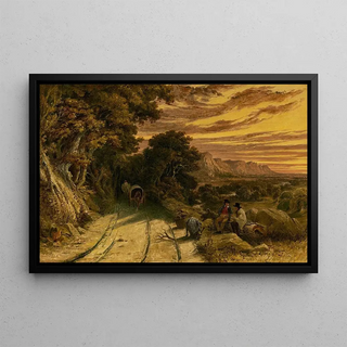 Seth Eastman - RoadSide View View in Wisconsin.webp