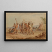 Frapper le poteau - Seth Eastman — framed artwork on a wall