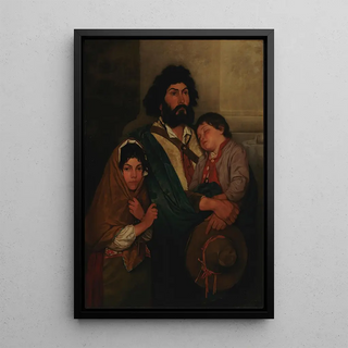 Severin Falkman - A Father With His Two Childen From Subiaco.webp