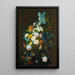 Flower Still Life Painting - Severin Roesen — framed artwork on a wall