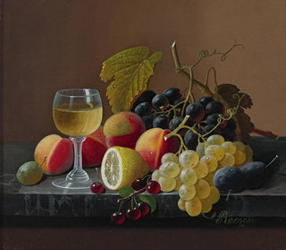 Severin Roesen - Still Life Of Fruit With Lemon.webp