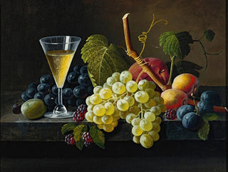 Severin Roesen - Still Life With Champagne Glass.webp