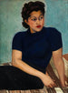 Portret van een vrouw - Seweryn Szrajer — weergave van het kunstwerk