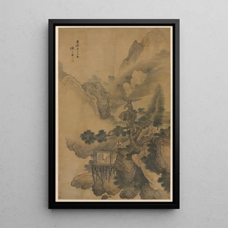 Sheng Maoye - Lonely Retreat Overlooking a Misty Valley.webp