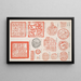 Variety of Stamps 2 - Shigeo Inoue — framed artwork on a wall