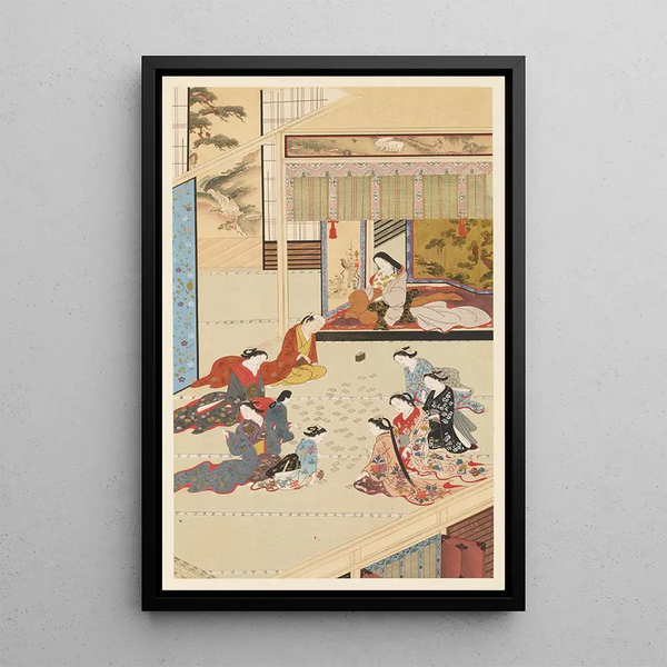 Masterpieces selected from the Ukiyo-e School Pl01 - Shinichi Tajima — framed artwork on a wall