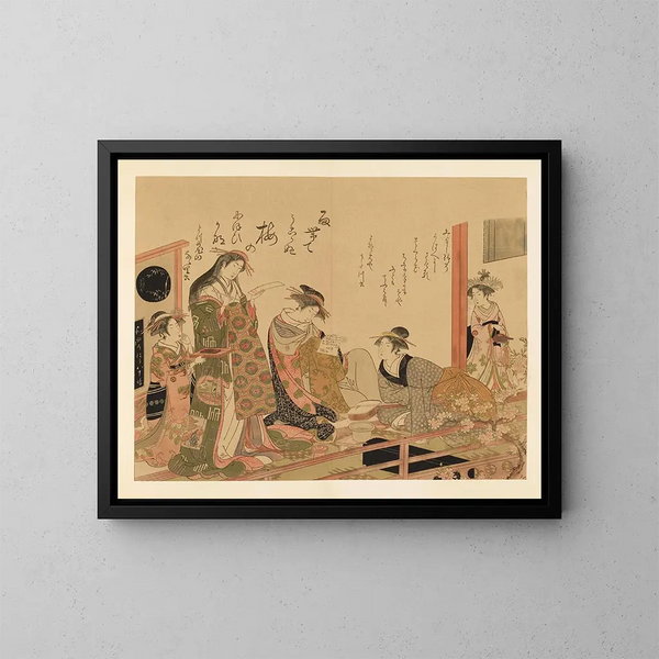 Selected Masterpieces from the Ukiyo-e School Pl06 - Shinichi Tajima — framed artwork on a wall
