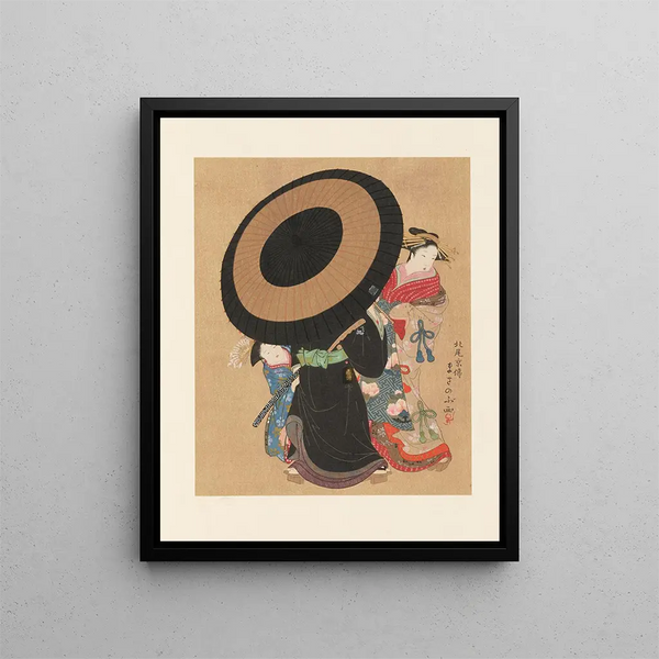 Selected Masterpieces from the Ukiyoye School Pl07 - Shinichi Tajima — framed artwork on a wall