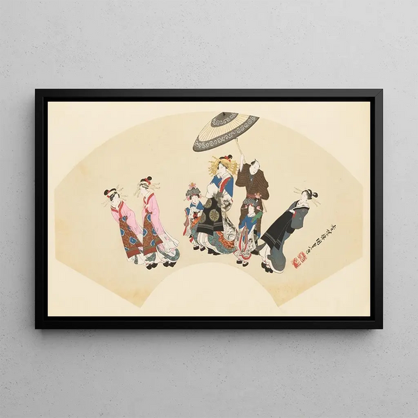 Masterpieces from the Ukiyo-e School Pl18 - Shinichi Tajima — framed artwork on a wall