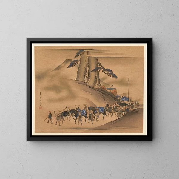 Selected Masterpieces from the Ukiyo-e School Pl23 - Shinichi Tajima — framed artwork on a wall