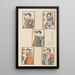 Unai no tomo Pl 201 - Shimizu Seifu — framed artwork on a wall