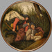 Als blinden blinden leiden, zullen beiden in de afgrond vallen - Pieter Brueghel de Jonge — gepresenteerd in een interieur