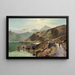 Herkauwend vee bij Snowdonia - Sidney Richard Percy — ingelijst kunstwerk aan de muur