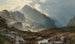 Snowdon vanaf Y Foelberfedd schilderij - Sidney Richard Percy — weergave van het kunstwerk