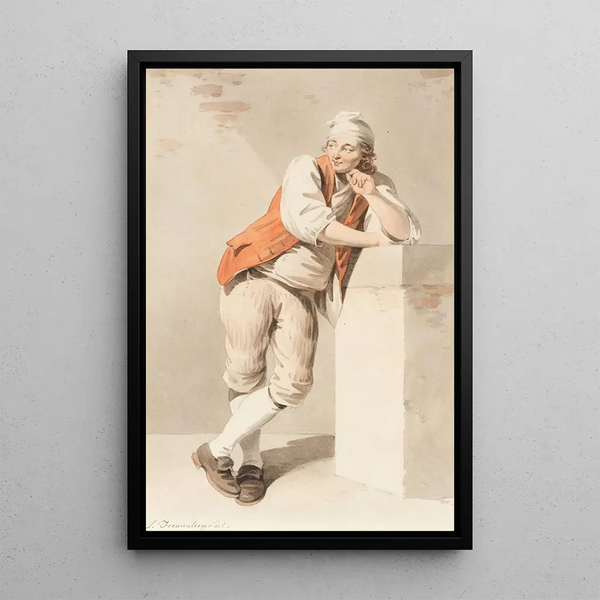 Bernese Peasant Painting - Sigmund Freudenberger — framed artwork on a wall