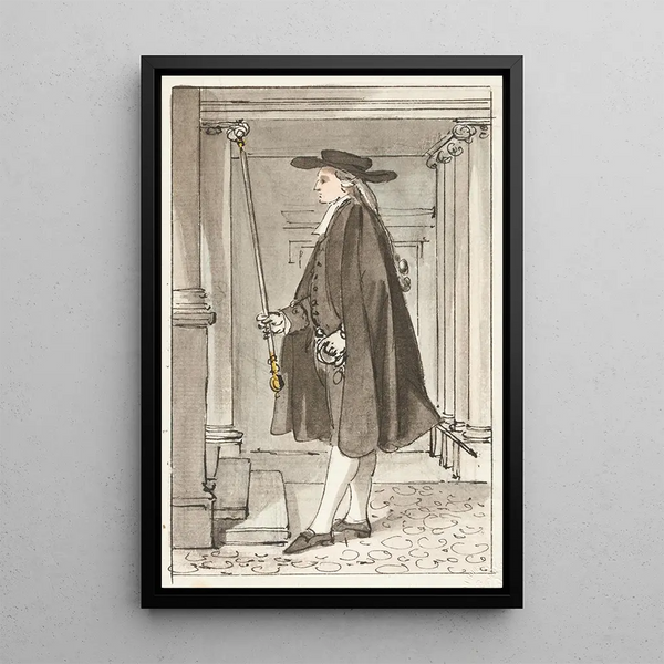 Large Jumping Artist Print - Sigmund Freudenberger — framed artwork on a wall