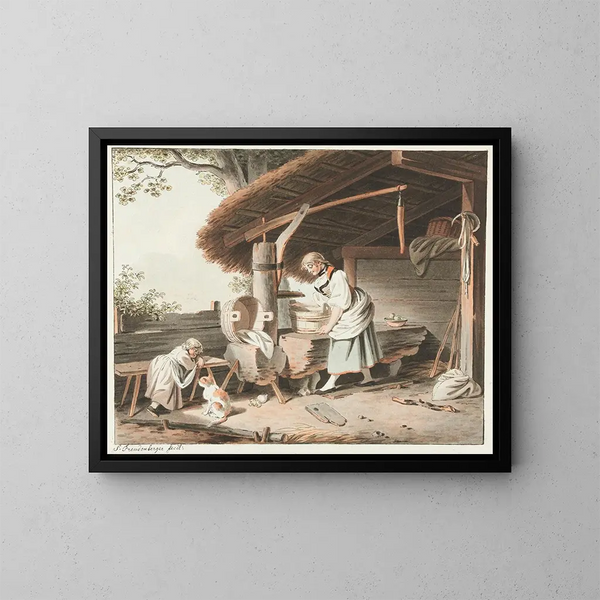 La jeune fille au puits - Sigmund Freudenberger — framed artwork on a wall