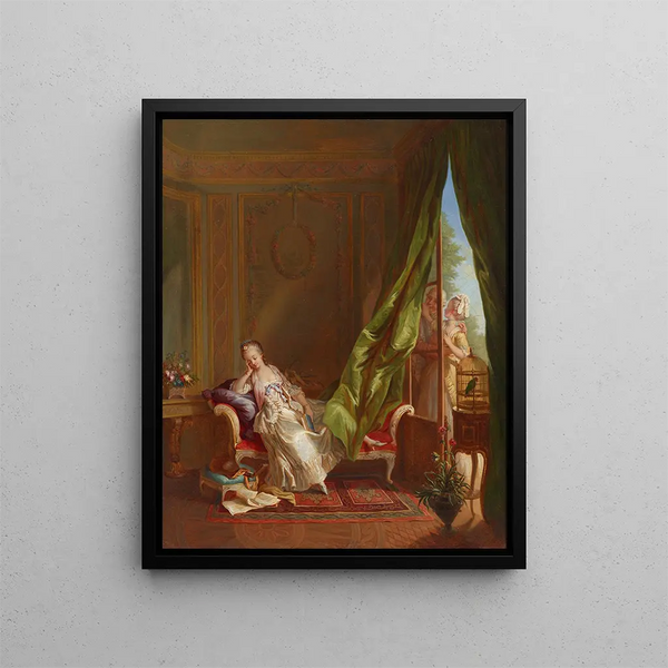 Le Boudoir - Sigmund Freudenberger — ingelijst kunstwerk aan de muur