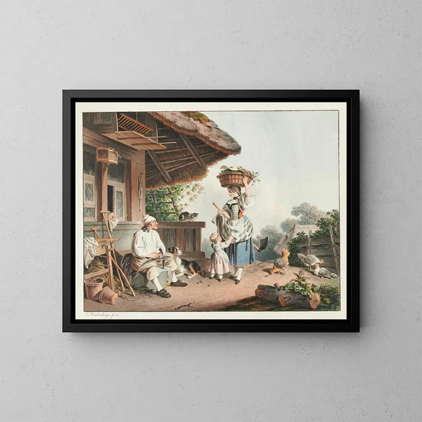 The Villager - Sigmund Freudenberger — framed artwork on a wall