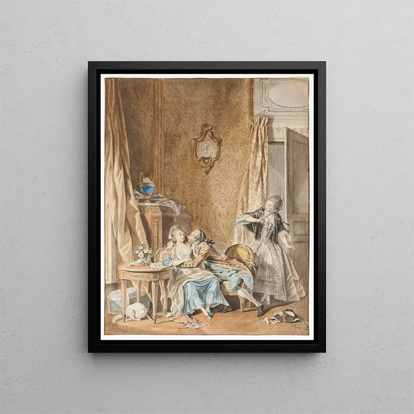 De zeden van de tijd - Sigmund Freudenberger — ingelijst kunstwerk aan de muur