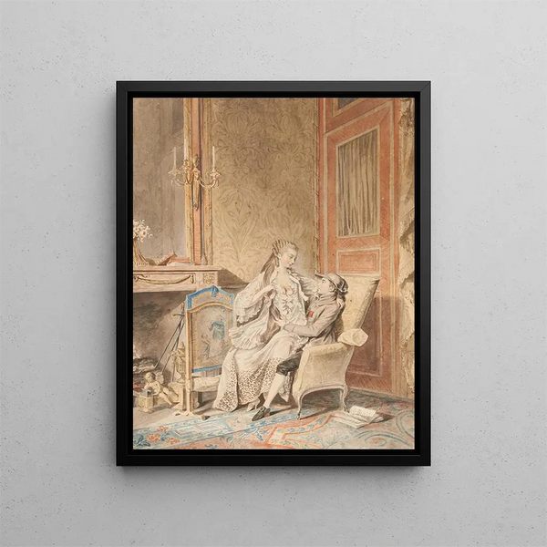 L'heureuse union - Sigmund Freudenberger — ingelijst kunstwerk aan de muur