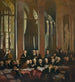 Handtekening van het Verdrag van Versailles 1919 - John Christen Johansen — weergave van het kunstwerk