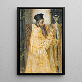 Simeon Solomon - A Bishop Of The Eastern Church.webp