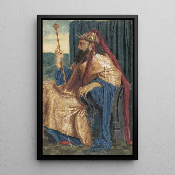 King Solomon - Simeon Solomon — framed artwork on a wall