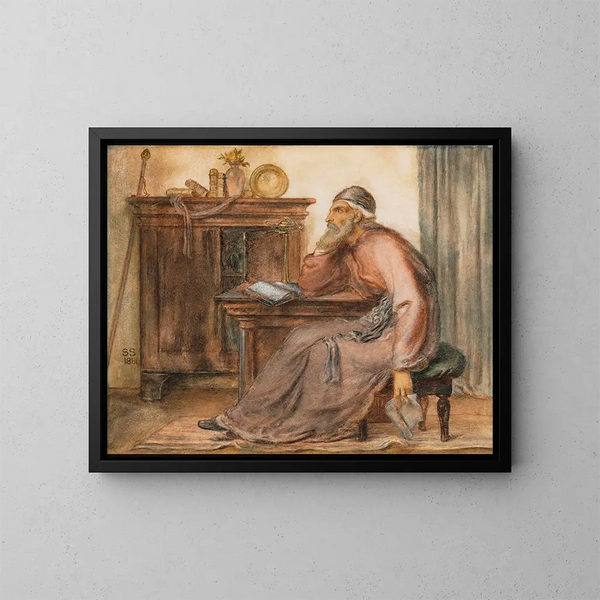The Seer - Simeon Solomon — framed artwork on a wall