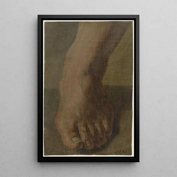 A Left Foot - Simon Andreas Krausz — framed artwork on a wall