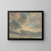 Studie van wolken met zonsondergang bij Rome - Simon Denis — ingelijst kunstwerk aan de muur