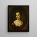 Josina Clara van Citters 1671-1753 Zuster van Anna van Citters - Simon Dubois — ingelijst kunstwerk aan de muur