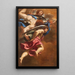 Engelen die de kolom van de Passie vasthouden - Simon Vouet — ingelijst kunstwerk aan de muur
