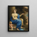 Euterpe, de muze van muziek en lyrische poëzie - Simon Vouet — ingelijst kunstwerk aan de muur