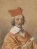 portret van Armand-Jean du Plessis, kardinaal de Richelieu - Simon Vouet — weergave van het kunstwerk