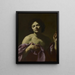 Sint Sebastiaan - Simon Vouet — ingelijst kunstwerk aan de muur