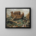 L'Ark van Noach op de berg Ararat - Simon de Myle — ingelijst kunstwerk aan de muur