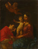 the Virgin and Child venerated by Saint Charles Borromeo - Simone Cantarini — artwork view