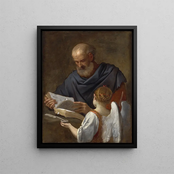 Simone Cantarini - Saint Matthew and the Angel.webp