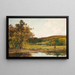 De Visscher met Vlieg - Sir Alfred East — ingelijst kunstwerk aan de muur