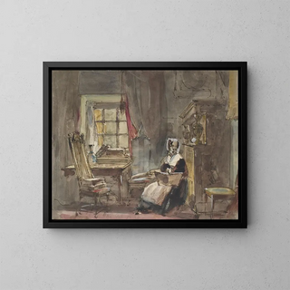 Sir David Wilkie - An old time chamber it was Scene from Theodore Hook.webp