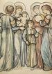 Engelen en kinderen - Sir Edward Coley Burne-Jones — weergave van het kunstwerk