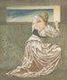 Dorigène van Bretagne schilderij wacht op de terugkeer van haar man - Sir Edward Coley Burne-Jones — weergave van het kunstwerk